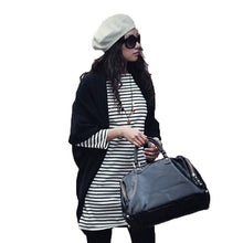 Cardigan Women Casual Knitted Sweater Long Batwing Sleeve Cape Poncho Coat Thin Outwear Women Tops Blusas