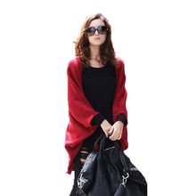 Cardigan Women Casual Knitted Sweater Long Batwing Sleeve Cape Poncho Coat Thin Outwear Women Tops Blusas