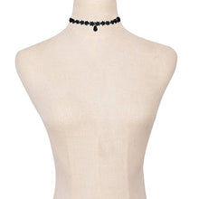 11 Pieces Women Choker Necklace Set Stretch Black Velvet Classic Gothic Tattoo Lace Chokers Jewelry