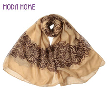 New Fashion Bohemian Beach Voile Soft Long Scarf Women Vintage Printed Wrap Shawl Stole Scarves Muslim Pashmina