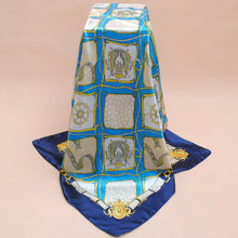 New Fashion Women Square Silk Scarf Contrast Bufandas Leopard Foulard Shawl Pashmina Kerchief Chic Ladies Bandanas