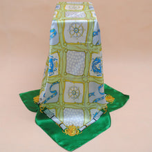 New Fashion Women Square Silk Scarf Contrast Bufandas Leopard Foulard Shawl Pashmina Kerchief Chic Ladies Bandanas