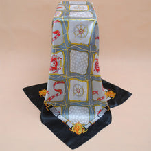 New Fashion Women Square Silk Scarf Contrast Bufandas Leopard Foulard Shawl Pashmina Kerchief Chic Ladies Bandanas