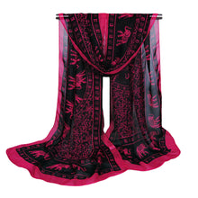 New Fashion Women Chiffon Scarf Floral Print Long Thin Shawl Wrap Vintage Pashmina Women Shawls and Scarves