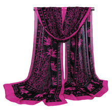 New Fashion Women Chiffon Scarf Floral Print Long Thin Shawl Wrap Vintage Pashmina Women Shawls and Scarves