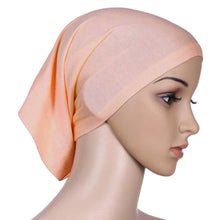 New Fashion Women's Muslim Hijab Ladies Turban Islamic Bonnet Underscarf Inner Cap Solid Rayon Tube Hat Elastic Headwear