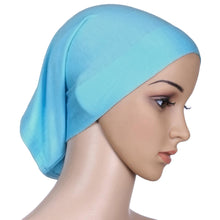 New Fashion Women's Muslim Hijab Ladies Turban Islamic Bonnet Underscarf Inner Cap Solid Rayon Tube Hat Elastic Headwear