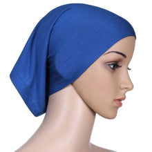 New Fashion Women's Muslim Hijab Ladies Turban Islamic Bonnet Underscarf Inner Cap Solid Rayon Tube Hat Elastic Headwear