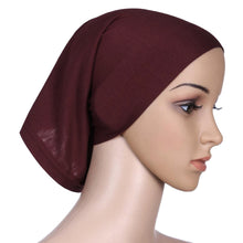 New Fashion Women's Muslim Hijab Ladies Turban Islamic Bonnet Underscarf Inner Cap Solid Rayon Tube Hat Elastic Headwear
