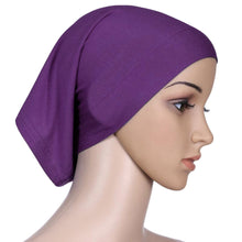 New Fashion Women's Muslim Hijab Ladies Turban Islamic Bonnet Underscarf Inner Cap Solid Rayon Tube Hat Elastic Headwear
