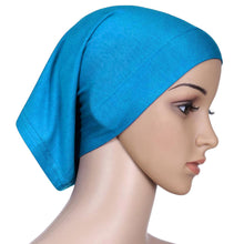 New Fashion Women's Muslim Hijab Ladies Turban Islamic Bonnet Underscarf Inner Cap Solid Rayon Tube Hat Elastic Headwear
