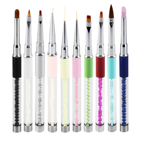 10 PcsSetNail Art icure Pens Polishing Color Drawing Carved Poking icure Painting Pen