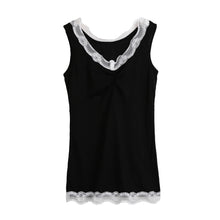 Sexy Tank Top Women Sleeveless Lace V Neck Casual Tops Hollow Out Tank Top White Black Plus Size Blusa