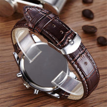 Casual men Watches Brand Luxury Leather Men Military Wrist Watches Men Sports Quartz-Watch Relogio Masculino