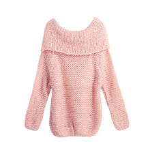 Sexy Off Shoulder Women Sweaters And Pullovers Slash Neck Oversize Knitted Sweater Tops Plus Size Casual Pull