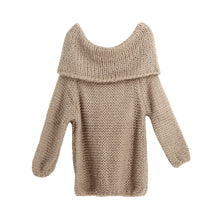 Sexy Off Shoulder Women Sweaters And Pullovers Slash Neck Oversize Knitted Sweater Tops Plus Size Casual Pull
