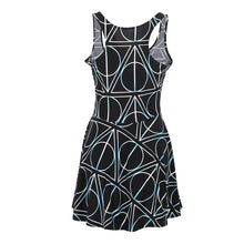 Sexy Women Casual Dress Deathly Hallows Reversible Skater Dress LY3