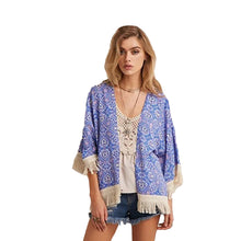 Style Tops Women Blouses Printed Shirts Casual Camisas Femininas Blusas Vintage Kimono Cardigan Plus Size