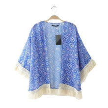 Style Tops Women Blouses Printed Shirts Casual Camisas Femininas Blusas Vintage Kimono Cardigan Plus Size
