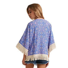 Style Tops Women Blouses Printed Shirts Casual Camisas Femininas Blusas Vintage Kimono Cardigan Plus Size