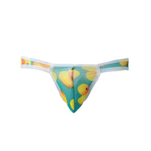 Transparent Mens Sexy Underwear Duck Print Gay Men Underpant Nylon Brief Sheer Mesh U Convex Pouch Elastic Waist Slip Homme