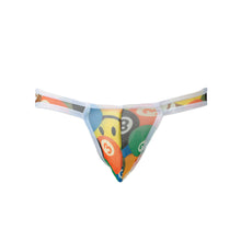 Transparent Mens Sexy Underwear Duck Print Gay Men Underpant Nylon Brief Sheer Mesh U Convex Pouch Elastic Waist Slip Homme