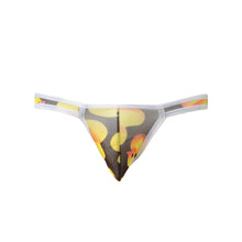 Transparent Mens Sexy Underwear Duck Print Gay Men Underpant Nylon Brief Sheer Mesh U Convex Pouch Elastic Waist Slip Homme