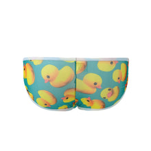 Transparent Mens Sexy Underwear Duck Print Gay Men Underpant Nylon Brief Sheer Mesh U Convex Pouch Elastic Waist Slip Homme