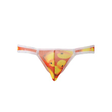Transparent Mens Sexy Underwear Duck Print Gay Men Underpant Nylon Brief Sheer Mesh U Convex Pouch Elastic Waist Slip Homme