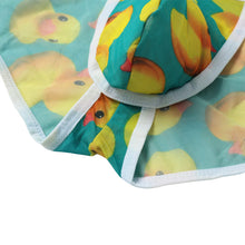 Transparent Mens Sexy Underwear Duck Print Gay Men Underpant Nylon Brief Sheer Mesh U Convex Pouch Elastic Waist Slip Homme