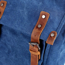 Vintage Women Men Canvas Backpack Crazy Horse Leather Mochila Hombre Large Capacity Retro Satchel School Bag Boys Rucksack