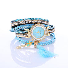 Vogue Watchs Wrap Around For Women Weave Leather Bracelet Lady Womans Wrist Watch Fast Shipping Feida