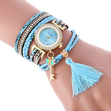 Vogue Watchs Wrap Around For Women Weave Leather Bracelet Lady Womans Wrist Watch Fast Shipping Feida