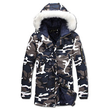 WaddedHooded Coats Veste Homme Parkas Jaqueta Masculina Casual Slim Fit Medium Long Camouflage Jackets