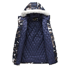 WaddedHooded Coats Veste Homme Parkas Jaqueta Masculina Casual Slim Fit Medium Long Camouflage Jackets