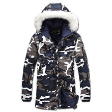 WaddedHooded Coats Veste Homme Parkas Jaqueta Masculina Casual Slim Fit Medium Long Camouflage Jackets