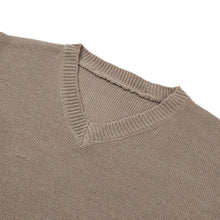 Fashion Women Knitted Sweaters And Pullovers V-Neck Tricot Long Sleeve Casual Knitwear Tops Khaki Roupa Feminina