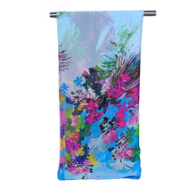 New Women Chiffon Scarf Contrast Leaves Print Long Shawlcolorful Fashion Pashmina Wrap