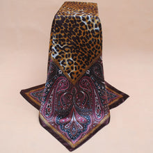 Women Square Satin Kerchief Contrast Ethnic Headband Vintage Shawl Thin Pashmina Bufandas Mujer Shawls and Scarves