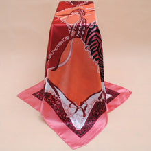 Women Square Satin Kerchief Contrast Ethnic Headband Vintage Shawl Thin Pashmina Bufandas Mujer Shawls and Scarves