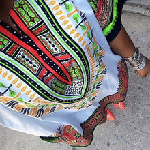 Women African Festival Dashiki Shirt Kaftan Boho Hippe Gypsy Festival Tops Party Dress LY3