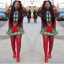 Women African Festival Dashiki Shirt Kaftan Boho Hippe Gypsy Festival Tops Party Dress LY3