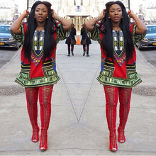Women African Festival Dashiki Shirt Kaftan Boho Hippe Gypsy Festival Tops Party Dress LY3