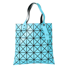 Women Fashion Shoulder Bag Geometric Plaid Foldable Bag Adjustable Handle Casual Tote Bag Grey/White/Black Folding Bags