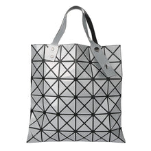 Women Fashion Shoulder Bag Geometric Plaid Foldable Bag Adjustable Handle Casual Tote Bag Grey/White/Black Folding Bags