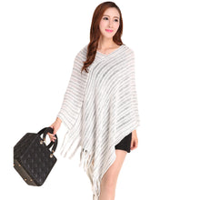 Women Ladies Cape Coat Poncho Knit Oblique Tassels Echarpe Women Warm Pashmina Spain Design Pullover Scarves Wraps