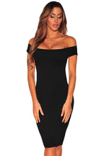 Women Off The Shoulder Dress Runway Charcoal Crisscross Back Short Sleeve Slim Bodycon Dress Sexy Club Vestidos