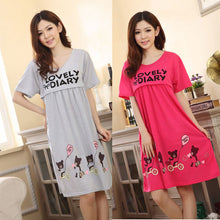 Women Pregnant Large Bear Lactation Nursing Clothes Maternity Dress Letters Print Cotton Sleepwear mujeres dormir