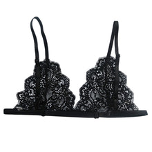 Women Sexy Floral Lace Triangle Bra Bustier Sheer Bralette Unpadded Camis Crop Top Lady Bras Clothes