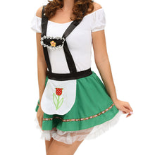 Women Sexy Oktoberfest Costume Beer Maid Cosplay Halloween Party Wench Bar Costume Fancy Dress Green Bar Girl Clothes